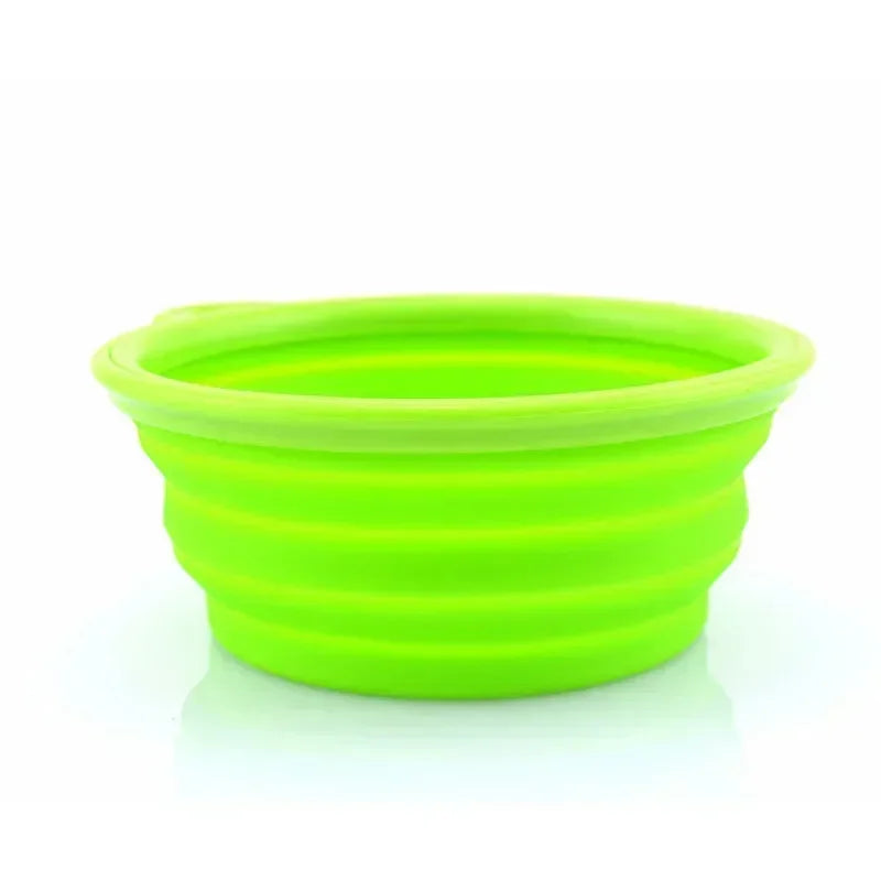 1000/350Ml Solid Color Foldable Dog Bowl Food Container Collapsible Dog Bowl Water Dish Feeder Portable Water Bowl for Pet Cats