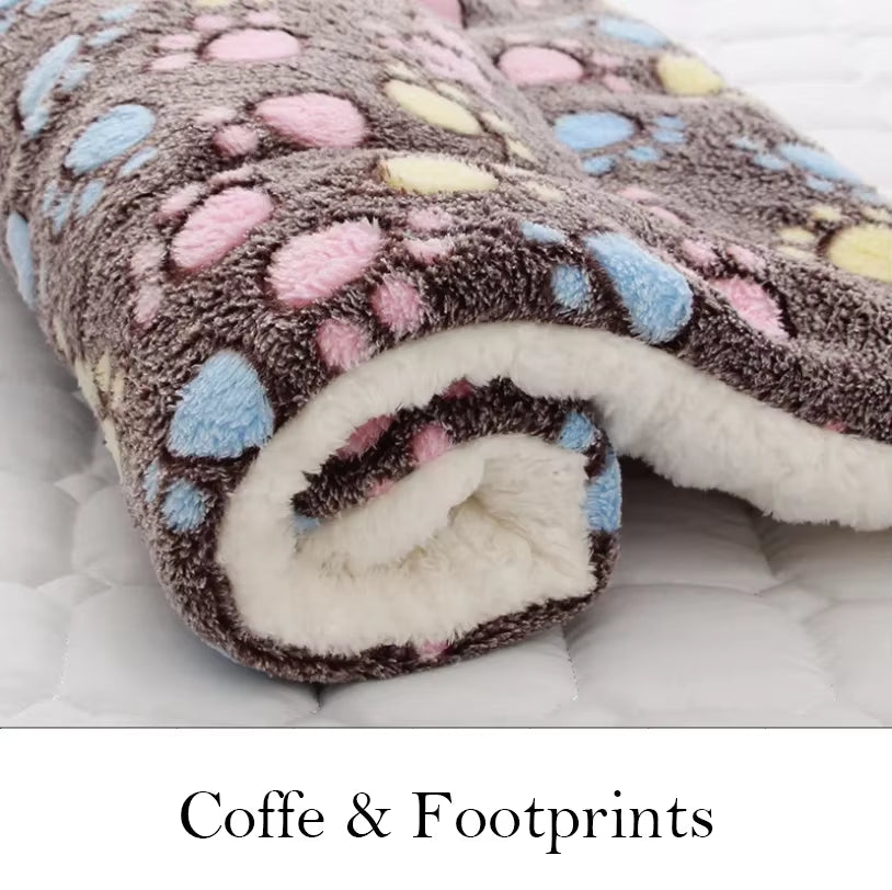 Pet Sleeping Mat Warm Dog Bed Soft Fleece Pet Blanket Cat Litter Puppy Sleep Mat Lovely Mattress Cushion for Small Large Dogs