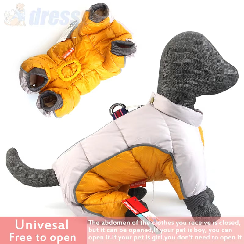Winter Pet Dog Clothes Super Warm Jacket Thicker Cotton Coat Waterproof Small Dogs Pets Clothing for French Bulldog Puppy