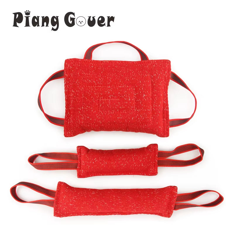 Red Durable Dog Training Bite Stick Tug Dogs Toy Bite Dog Interactive Pet Dog Chew Toys
