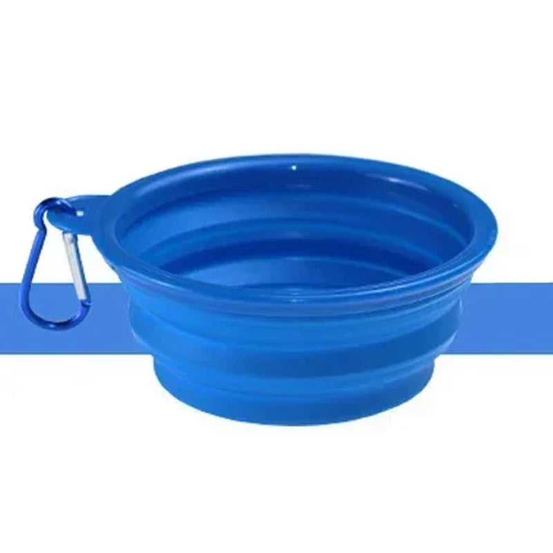 1000/350Ml Solid Color Foldable Dog Bowl Food Container Collapsible Dog Bowl Water Dish Feeder Portable Water Bowl for Pet Cats