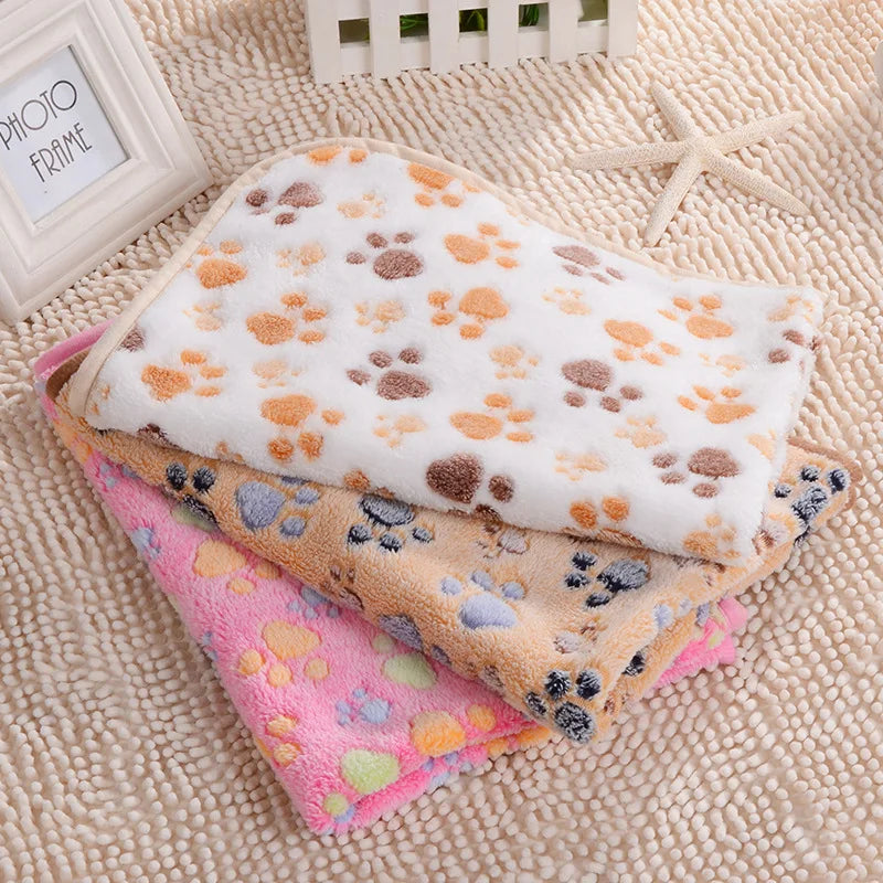 2024 Dog Bed Blankets Fleece Warm Winter Soft Large Size Cat Puppy Sleeping Use Printed Comfortable Mats Pet Products Supplier