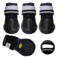 4Pcs/Set Pet Dog Shoes Reflective Waterproof Dog Boots Warm Snow Rain Pets Booties Anti-Slip Socks Footwear for Medium Large Dog