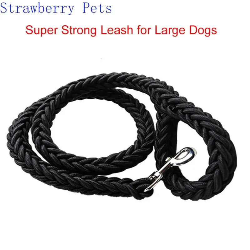 130Cm L/XL Super Strong Coarse Nylon Dog Leash Army Green Canvas Double Row Adjustable Dog Collar for Medium Large Dogs