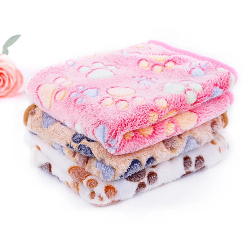 2024 Dog Bed Blankets Fleece Warm Winter Soft Large Size Cat Puppy Sleeping Use Printed Comfortable Mats Pet Products Supplier