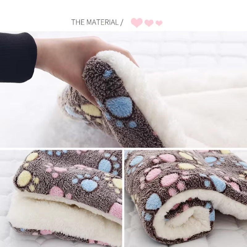 Pet Sleeping Mat Warm Dog Bed Soft Fleece Pet Blanket Cat Litter Puppy Sleep Mat Lovely Mattress Cushion for Small Large Dogs