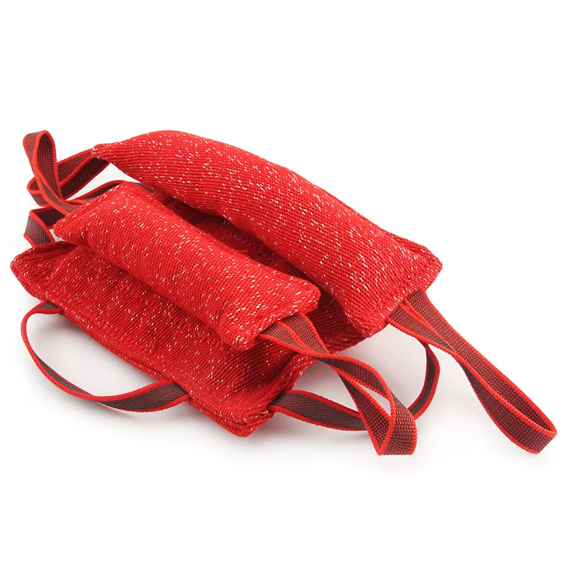 Red Durable Dog Training Bite Stick Tug Dogs Toy Bite Dog Interactive Pet Dog Chew Toys
