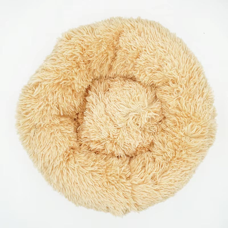 Pet Dog Bed for Dog Large Big Small for Cat House round Plush Mat Sofa Dropshipping Products Pet Calming Bed Dog Donut Bed