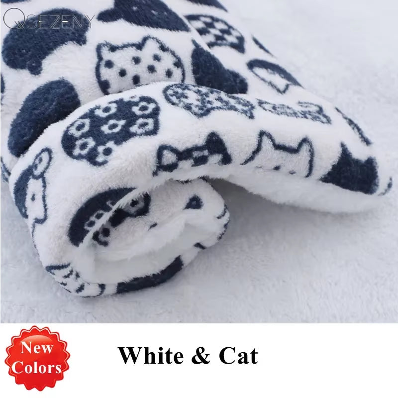 Pet Sleeping Mat Warm Dog Bed Soft Fleece Pet Blanket Cat Litter Puppy Sleep Mat Lovely Mattress Cushion for Small Large Dogs