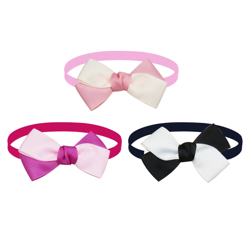 50/100Pcs Pet Dog Bowties Flowers Dog Accessories Dog Bow Tie Small Dog Bowties Collar Pet Products Dog Accessories for Dogs